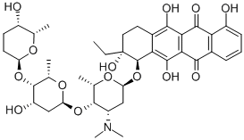 CAS#: 77517-27-2, (9R,10R)-10-[(2S,4S,5S,6S)-4-Dimethylamino-5-[(2S,4S,5S,6S)-4-Hydroxy-5-[(2S,5S,6S)-5-Hydroxy-6-Methyloxan-2-Yl]Oxy-6-Methyloxan-2-Yl]Oxy-6-Methyloxan-2-Yl]Oxy-9-Ethyl-4,6,9,11-Tetrahydroxy-8,10-Dihydro-7H-Tetracene-5,12-Dione