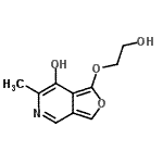 CAS 登录号：775235-07-9， 1-(2-羟基乙氧基)-6-甲基呋喃并[3,4-c]吡啶-7-醇