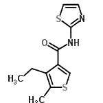 CAS#: 775299-49-5, 4-Ethyl-5-methyl-N-(1,3-thiazol-2-yl)-3-thiophenecarboxamide