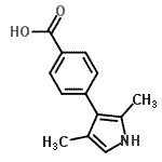 CAS#: 775322-43-5, 4-(2,4-dimethyl-1H-pyrrol-3-yl)benzoic acid
