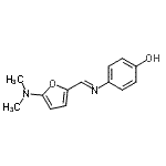 CAS#: 776232-62-3, 4-[(E)-{[5-(Dimethylamino)-2-furyl]methylene}amino]phenol