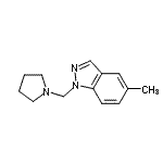 CAS#: 776237-87-7, 5-Methyl-1-(1-pyrrolidinylmethyl)-1H-indazole