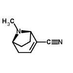 CAS 登录号：776294-65-6， (1R,5S)-8-甲基-8-氮杂双环[3.2.1]辛-2-烯-2-甲腈