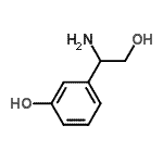 CAS 登录号：777028-98-5， 3-(1-氨基-2-羟基乙基)苯酚