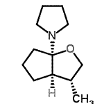 CAS#: 777078-96-3, 1-[(3R,3aR,6aR)-3-Methylhexahydro-6aH-cyclopenta[b]furan-6a-yl]pyrrolidine