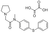 CAS#: 77711-45-6， N-Methyl-N-(p-(phenylthio)phenyl)-1-pyrrolidineacetamide oxalate