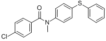 CAS 登录号：77711-71-8， 4-氯-N-甲基-N-(4-苯硫基苯基)苯甲酰胺