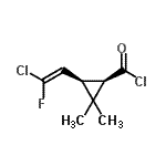 CAS#: 77723-39-8, (1R,3R)-3-[(E)-2-Chloro-2-fluorovinyl]-2,2-dimethylcyclopropanecarbonyl chloride