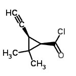 CAS#: 77723-73-0, (1R,3R)-3-Ethynyl-2,2-dimethylcyclopropanecarbonyl chloride