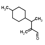 CAS 登录号：77758-68-0， 3-(4-甲基环己基)-2-亚甲基丁醛
