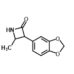 CAS 登录号：777885-29-7， 3-(1,3-苯并二氧戊环-5-基)-4-甲基-2-氮杂环丁酮