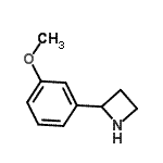 CAS#: 777887-12-4, 2-(3-Methoxyphenyl)azetidine