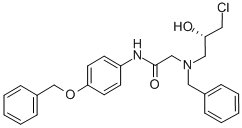 CAS 登录号：777934-41-5， (S)-2-[苄基-(3-氯-2-羟基-丙基)-氨基]-N-(4-苄氧基-苯基)-乙酰胺