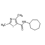 CAS#: 778588-92-4, N-Cycloheptyl-2,4-dimethyl-1,3-thiazole-5-carboxamide