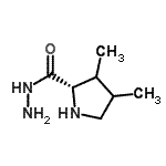 CAS 登录号：77859-26-8， (2S)-3,4-二甲基-2-吡咯烷甲酰肼