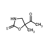 CAS#: 77864-06-3, 1-(5-Methyl-2-thioxo-1,3-oxazolidin-5-yl)ethanone