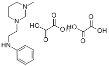 CAS 登录号:77869-59-1, 四氢-3-甲基-N-苯基-1(2H)-嘧啶乙胺草酸盐(1:2)