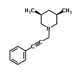 CAS 登录号：780035-22-5， (3R,5S)-3,5-二甲基-1-(3-苯基-2-丙炔-1-基)哌啶