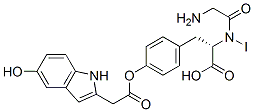 CAS 登录号：78044-52-7， (2S)-2-[[2-[(5-羟基1h-吲哚-3-羰基)氨基]乙酰基]氨基]-3-(4-羟基-3-碘苯基)丙酸