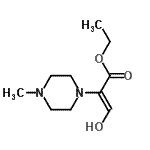 CAS#: 780699-24-3, Ethyl (2Z)-3-hydroxy-2-(4-methyl-1-piperazinyl)acrylate