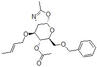 CAS#: 78138-59-7, [(3aS,5S,6R,7S,7aS)-7-[(E)-But-2-Enoxy]-2-Methyl-5-(Phenylmethoxymethyl)-5,6,7,7a-Tetrahydro-3aH-Pyrano[5,6-d][1,3]Oxazol-6-Yl] Acetate