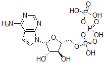 CAS#: 78153-66-9, [(2R,3S,4S,5R)-5-(4-Aminopyrrolo[3,2-e]Pyrimidin-7-Yl)-3,4-Dihydroxyoxolan-2-Yl]Methyl (Hydroxy-Phosphonooxyphosphoryl) Hydrogen Phosphate
