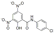 CAS 登录号：78154-60-6， N-(4-氯苯基)-2-羟基-3,5-二硝基苯甲酰胺