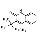 CAS#: 781664-99-1, 4-Methyl-3-(2-methyl-2-propanyl)-2(1H)-quinolinone