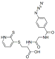 CAS 登录号：78196-39-1， (2R)-2-[[2-[(4-叠氮基苯甲酰基)氨基]乙酰基]氨基]-3-吡啶-2-基二硫基丙酸
