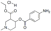 CAS 登录号：78219-26-8， 4-(4-氨基苯甲酰)氧基-1-甲基哌啶-3-羧酸乙酯盐酸盐