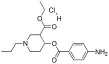CAS 登录号：78219-29-1， 4-(4-氨基苯甲酰)氧基-1-丙基哌啶-3-羧酸乙酯盐酸盐