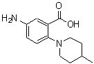 CAS 登录号：78243-68-2， 5-氨基-2-(4-甲基-1-哌啶基)苯甲酸