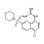 CAS 登录号：782435-06-7， 2-[4-氯-7-(4-吗啉基磺酰基)-1-异喹啉基]胍