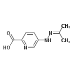 CAS 登录号：78273-21-9， 5-(2-异亚丙基肼基)-2-吡啶羧酸