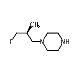 CAS#: 783295-78-3, 1-[(2S)-3-Fluoro-2-methylpropyl]piperazine