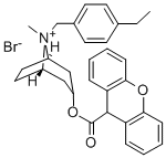 CAS#: 78371-77-4, [8-[(4-Ethylphenyl)Methyl]-8-Methyl-8-Azoniabicyclo[3.2.1]Octan-3-Yl] 9H-Xanthene-9-Carboxylate Bromide