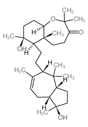 CAS 登录号：78518-74-8， (5aR,6R,7S,9aR)-6-[2-[(1R,3aR,5S,8aR)-1-羟基-1,4,4,6-四甲基-2,3,3a,5,8,8a-六氢薁-5-基]乙基]-7-羟基-2,2,5a,7-四甲基-4,5,6,8,9,9a-六氢苯并[f]氧杂卓-3-酮