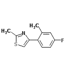 CAS#: 785750-09-6, 4-(4-Fluoro-2-methylphenyl)-2-methyl-1,3-thiazole