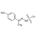 CAS 登录号：785754-35-0， (2E)-2-[1-(4-甲基苯基)亚乙基]肼磺酸