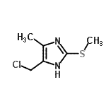 CAS 登录号：787511-01-7， 4-(氯甲基)-5-甲基-2-(甲硫基)-1H-咪唑
