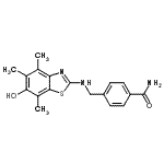 CAS#: 787512-42-9, 4-{[(6-Hydroxy-4,5,7-trimethyl-1,3-benzothiazol-2-yl)amino]methyl}benzamide