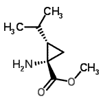 CAS 登录号：787522-21-8， 甲基(1S,2S)-1-氨基-2-异丙基环丙烷羧酸酯