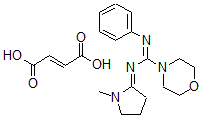 CAS#: 78782-47-5, N-(1-Methyl-2-pyrrolidinylidene)-N'-phenyl-4-morpholinecarboxamidine fumarate