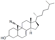 CAS#: 78806-56-1, [(3S,5R,7R,8S,10S,13R,14S,17R)-9-Cyano-10,13-Dimethyl-17-[(2R)-6-Methylheptan-2-Yl]-7-Methylsulfonyloxy-1,2,3,4,5,6,7,8,11,12,14,15,16,17-Tetradecahydrocyclopenta[a]Phenanthren-3-Yl] Acetate