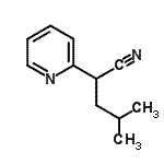 CAS 登录号：78833-04-2， 4-甲基-2-(2-吡啶基)戊腈