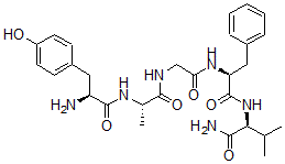 CAS#: 78873-50-4, L-Tyrosyl-D-alanylglycyl-L-phenylalanyl-L-valinamide