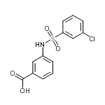 CAS#: 78922-04-0, 3-{[(3-Chlorophenyl)sulfonyl]amino}benzoic acid