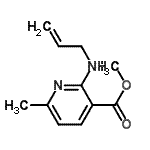 CAS 登录号：78997-37-2， 甲基2-(烯丙基氨基)-6-甲基烟酸酯