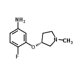 CAS#: 790207-96-4, 4-Fluoro-3-{[(3R)-1-methyl-3-pyrrolidinyl]oxy}aniline