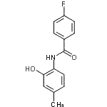 CAS 登录号：790243-12-8， 4-氟-N-(2-羟基-4-甲基苯基)苯甲酰胺